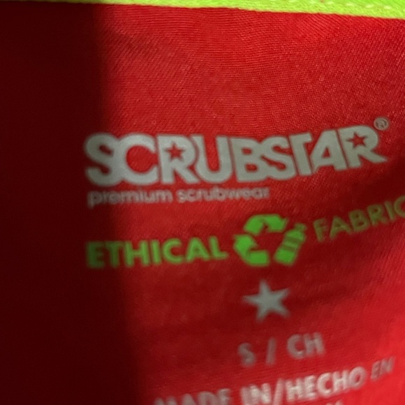 SCRUBSTAR SCRUB SIZE S/CH COLOR RED BNWT - Picture 6 of 14